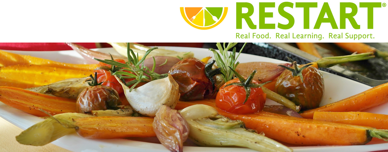 Restart, Real Food. Real Learning. Real Result. veggies