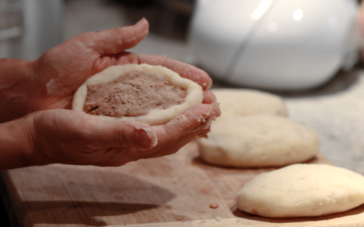 potato pancakes, putting it together