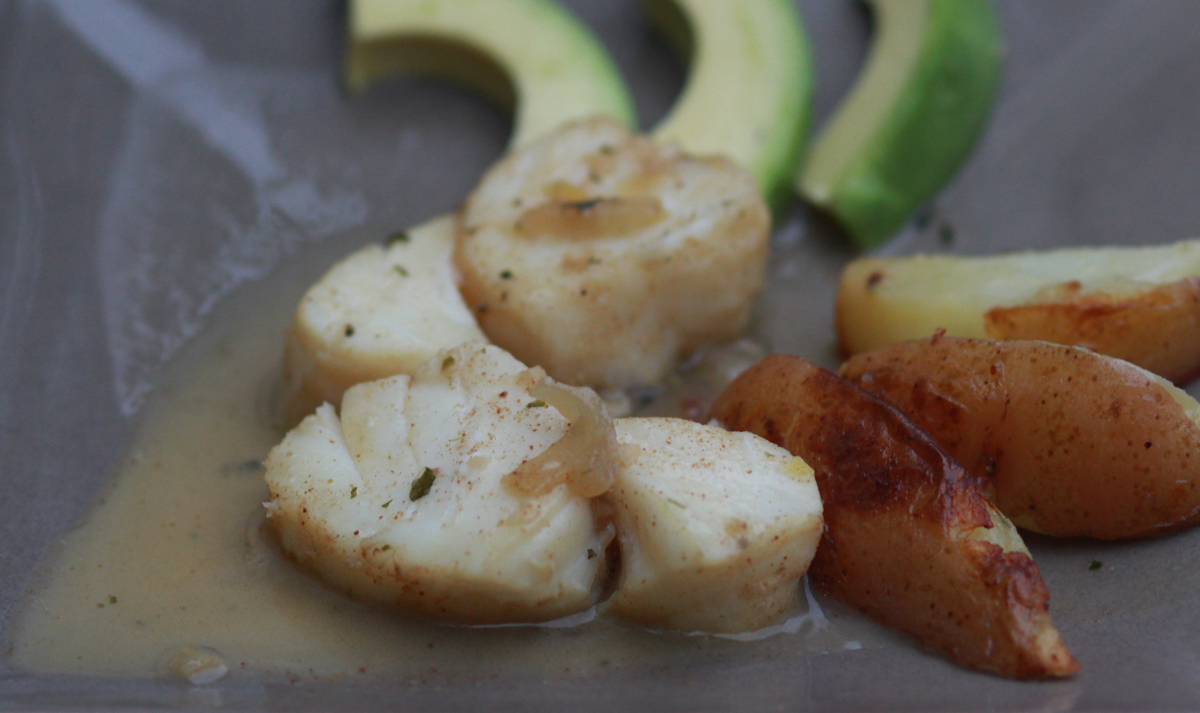 cod on a plate